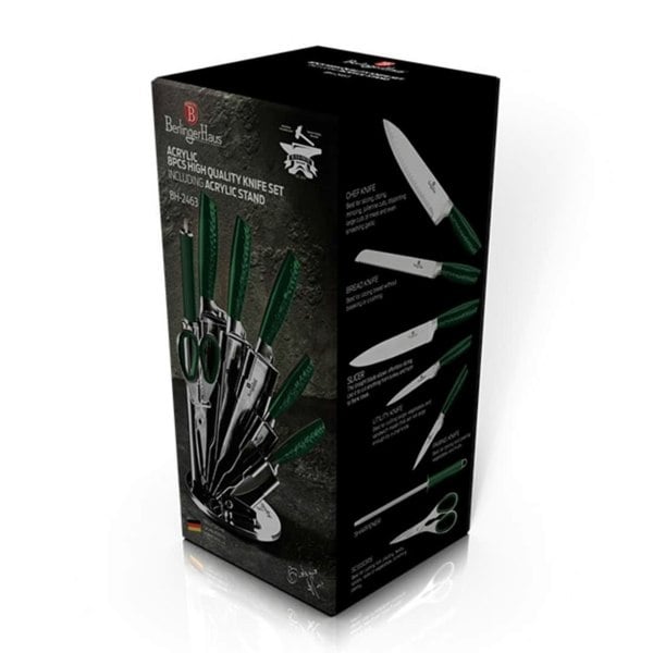 8-Piece Knife Set with Stand Berlinger Haus BH/2463 Emerald Green