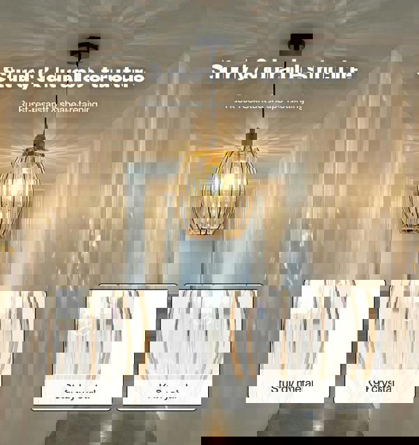 Emitto Crystal Ceiling Light Shade Pendant Lamp Shade Table Floor Lamps Gold