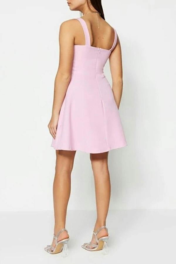A-Line Sleeveless Mini Prom Dress