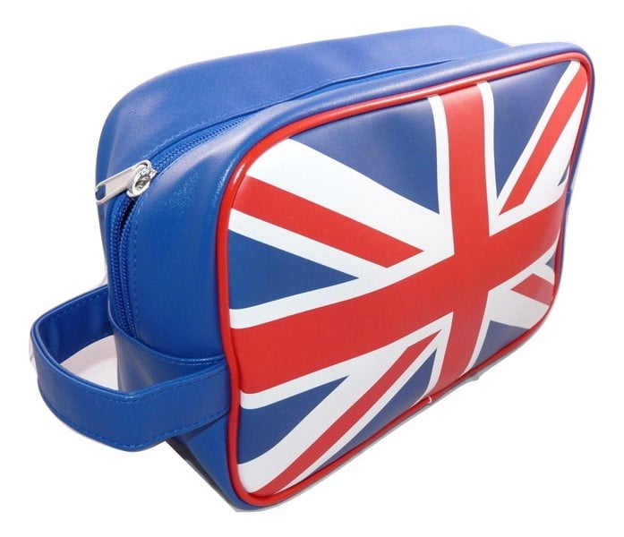 Love EMVY Union Jack Large Toiletry Washbag Top Zip with Carry Loop