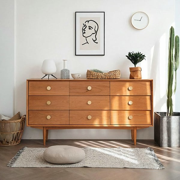 Viv Drawer Cabinet, Solid Wood-Rit Concept-Rit Concept