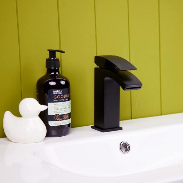 Flode Boras | Mono Basin Mixer Tap | Matt Black