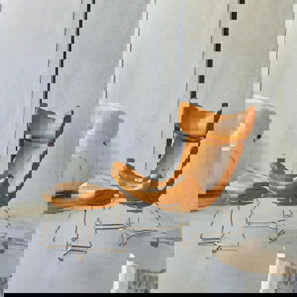 Weilai Concept Imola Chair And Ottoman, Star Legs & Frame Legs