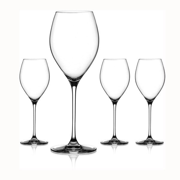 Diamante Neo Crystal White Wine Glasses - Set of 4