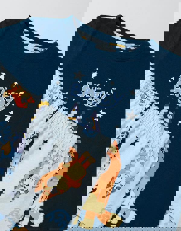 Bluey Unisex Kids Blue Family Long Sleeve Long Leg Pyjama Set