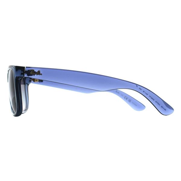 Ray-Ban Sunglasses RB4165 Justin 6596T3 Transparent Blue Grey Gradient Polarized