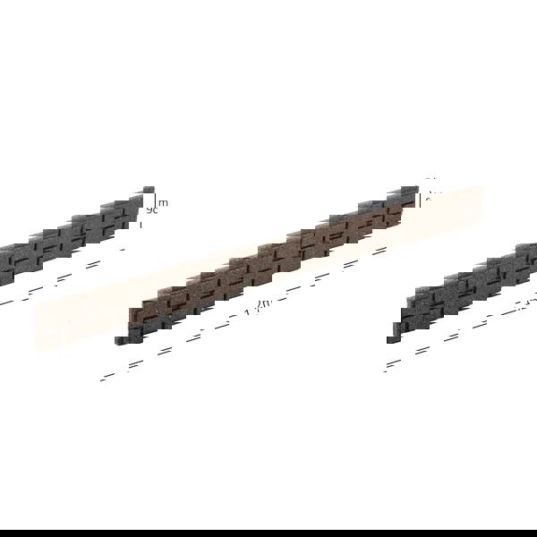 Nicoman Recycled Rubber Lawn Edging Ultra Curve Bricks Border