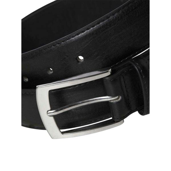 Jack And Jones Mens Leather Dress Belt - Black - 