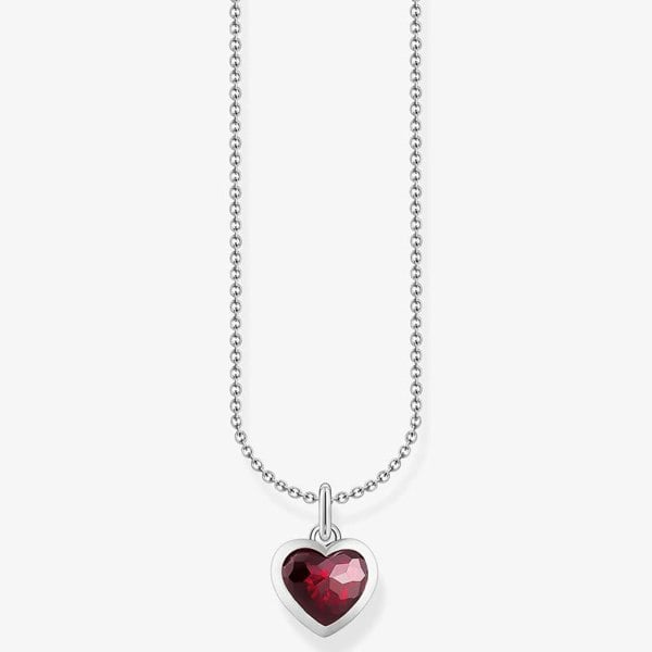 THOMAS SABO Silver Red Heart Necklace KE2268-051-10-L45V