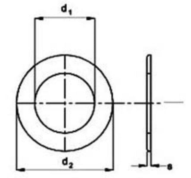 Fixaball Flat Washers Form B BZP Zinc BS4320 M5 - M24