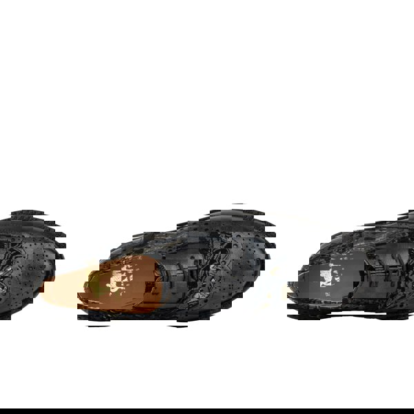 Embassy London Vivienne - Black & Grey & Gold - Women's oxford lace-up shoe with brogue details