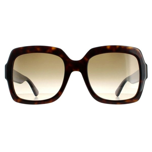 Gucci Sunglasses GG0036SN 004 Havana Glitter Blue and Red Brown Gradient