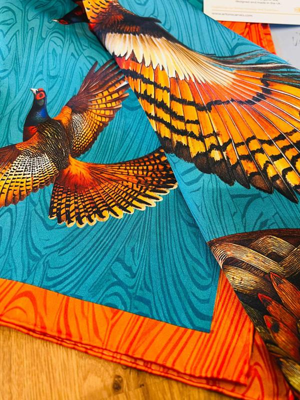 Art on Scarves The Silk Heritage Collection - Pheasants