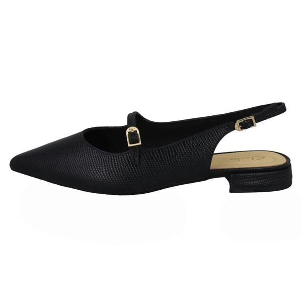 Clarks Ladies Clarks Buckle Fastening Slingback Shoes Sensa 15 Shine