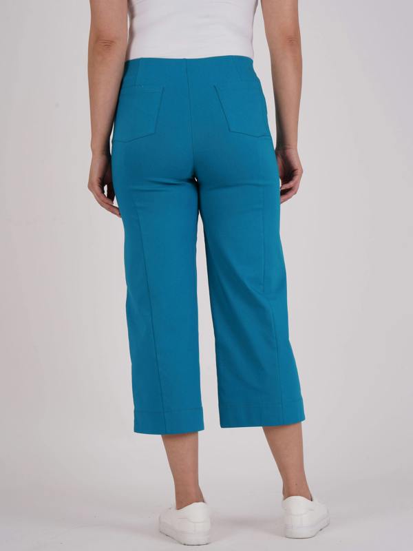 PennyPlain Wide Leg Bengaline - Teal