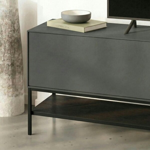 Decortie Amira 180cm Modern TV Stand, Entertainment Centre with Metal Legs & Push-to-Open Doors