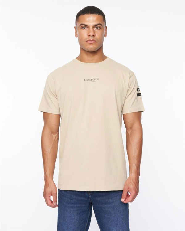 Duck and Cover Brammers T-Shirt - Greige