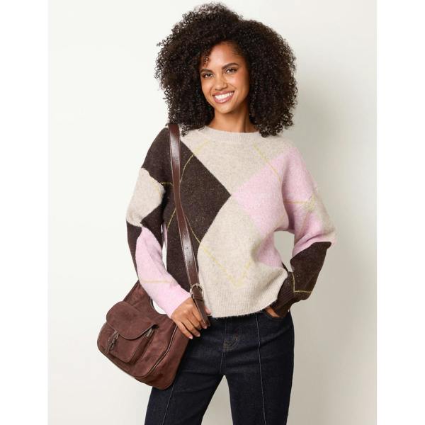 Blue Vanilla Argyle Knit Jumper