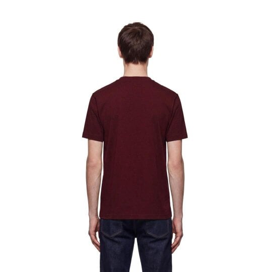 By Lanvin Block Logo Burgundy T-Shirt