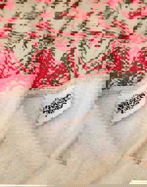 Stranger Things Unisex Kids Beige Brand Name Print Blanket Hoodie (One Size)