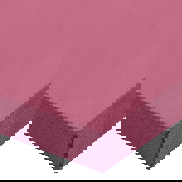 Fitness Mad Half Yoga Block Edges Burgundy