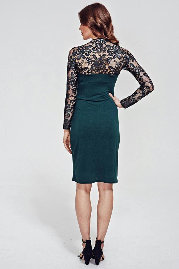 HotSquash Lace sleeve dress AW16