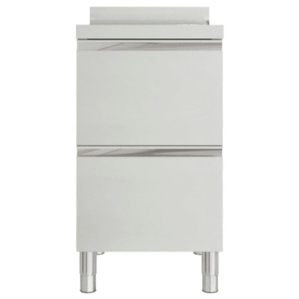 Berkfield Commercial Kitchen Cabinet with 2 Drawers Stainless Steel