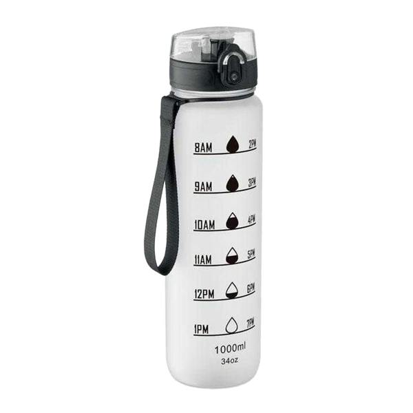 MidOcean Isforden RPET Sports 1L Water Bottle - Transparent White - 