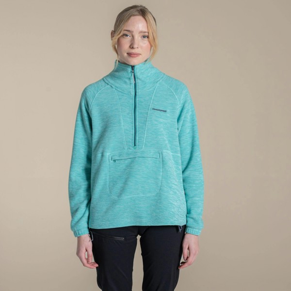 Craghoppers Womens Esk II Half Zip Fleece Top - Glazed Aqua
