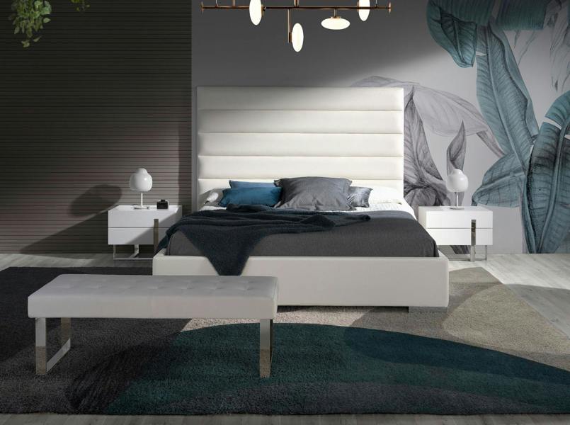 Angel Cerdá White Leatherette Bench 5000