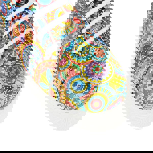 Embassy London Camila - Signature Print - Women's chunky sole leather trainer in colourful print