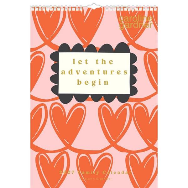 Caroline Gardner, Hearts Family Organiser 2027, Family Planners, Month To View, Art, Gift