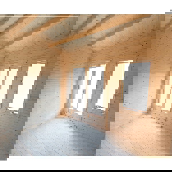 Shire Marlborough 10Gx10 Log Cabin 28mm interlock cladding - Best Shed