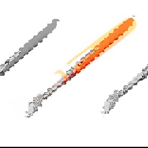 KAV Pen Style Telescopic Magnetic Pick Up Tool | Sweeper for Collecting Metal Nuts, Bolts, Screws, Keys, Coins up to 10 lbs and Extend 660mm - Orange