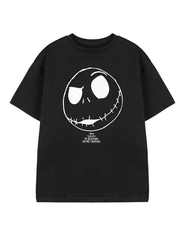 Disney The Nightmare Before Christmas Boys Black Kids Jack Short Sleeved T-Shirt