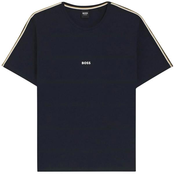 Boss Mens Unique Cotton T-Shirt - Dark Blue - 