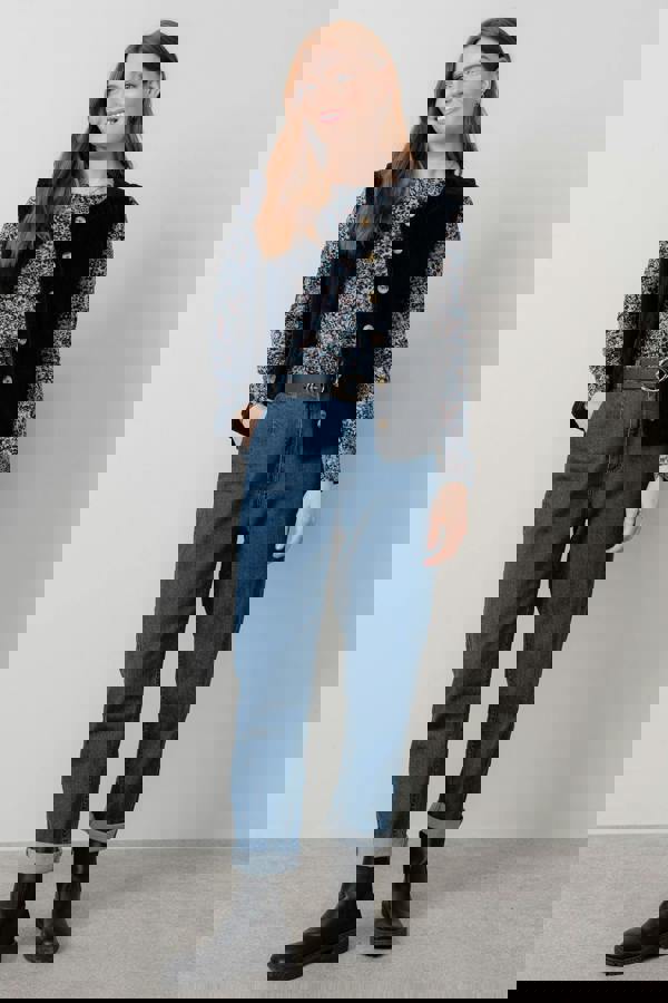 Lily & Me Dusk Stretch Cotton Jumbo Cord Gilet Navy