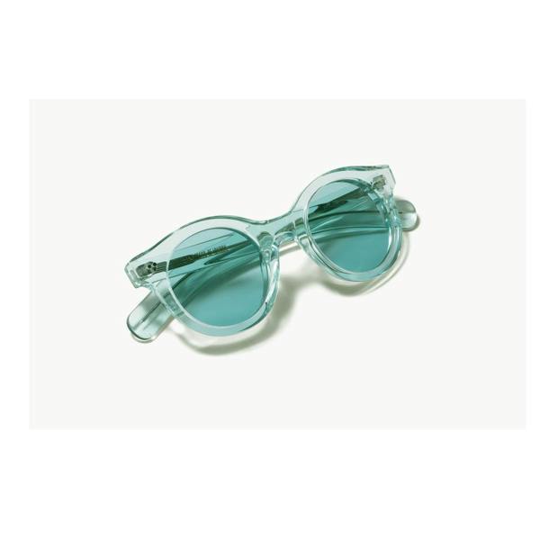 Cutler & Gross 1390 round sunglasses in Isla Bonita blue
