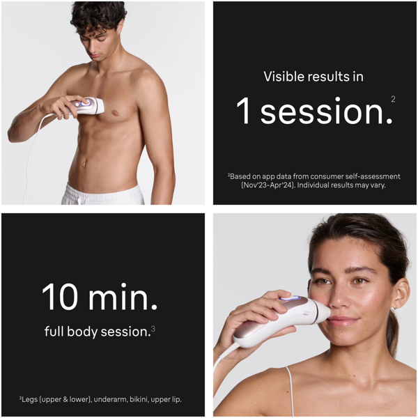 Braun Smart IPL Skin i·expert, At Home Hair Removal, With Free App, 2 Smart Heads, PL7211