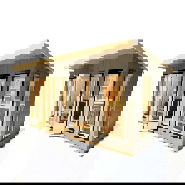 16x8 insulated Garden Studio Office Pent Roof - Best Shed