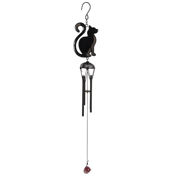Serano Black Cat Profile Windchime