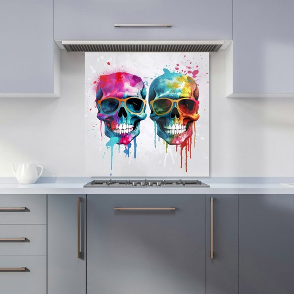 Warren Reed - Designer Splashart Happy Skeletons Kitchen Splashback