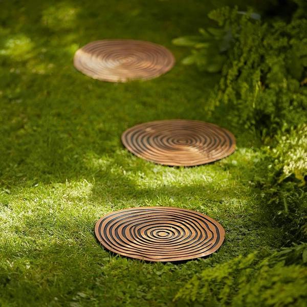 Museum Selection 3 Tree Stump Stepping Stones - Set Of 3 - Copper