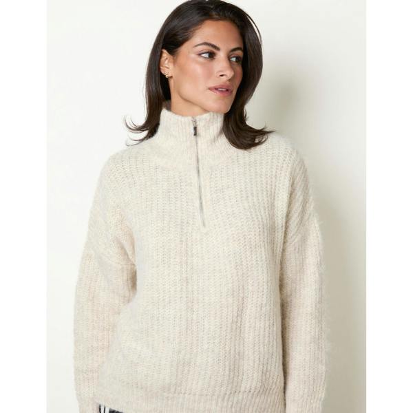 Blue Vanilla Half Zip Jumper