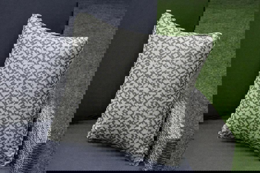 Scatter Cushions 45cmx45cm (18"x18") - Garden Sofa Cushions Pillows UK Made DIAMOND GREY The Garden Furniture Shop