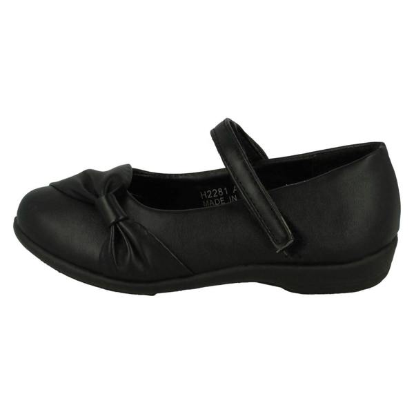 Spot On Girls Spot On Side Bow Detail School Shoes