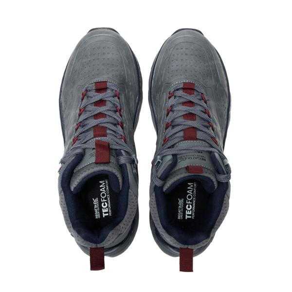 Regatta Mens Derino Mid Cut Walking Boots - Granite/Navy - 