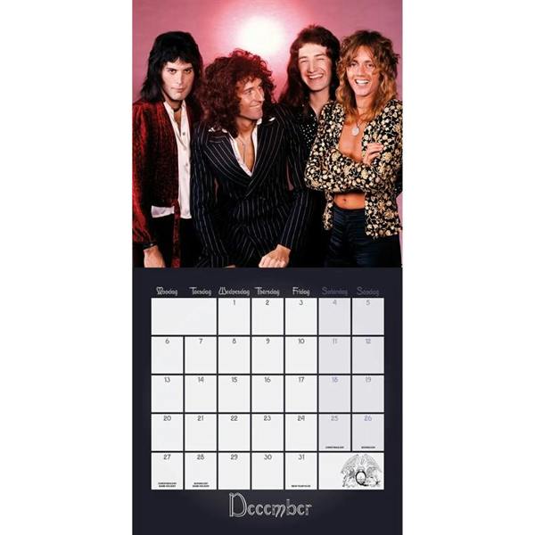 Queen Record Collector's Edition Calendar 2027, Wall Calendars, Month To View, Entertainment, Gift