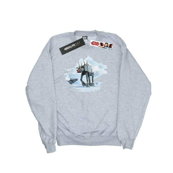 Star Wars Boys Christmas AT-AT Reindeer Sweatshirt - Sports Grey