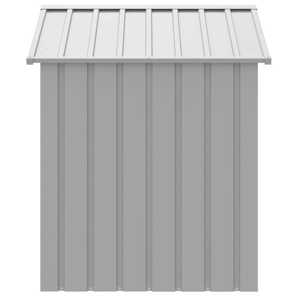 Berkfield Dog House with Roof Light Grey 117x103x123 cm Galvanised Steel